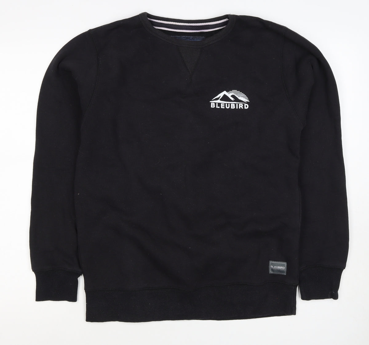 Bleubird Men’s Black S Pullover Sweatshirt Val d’Isere Ski Graphic Logo