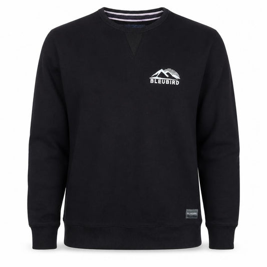 Bleubird Men’s Black S Pullover Sweatshirt Val d’Isere Ski Graphic Logo