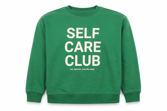 H&M Women’s Green Size 12 Self Care Club Graphic Sweatshirt