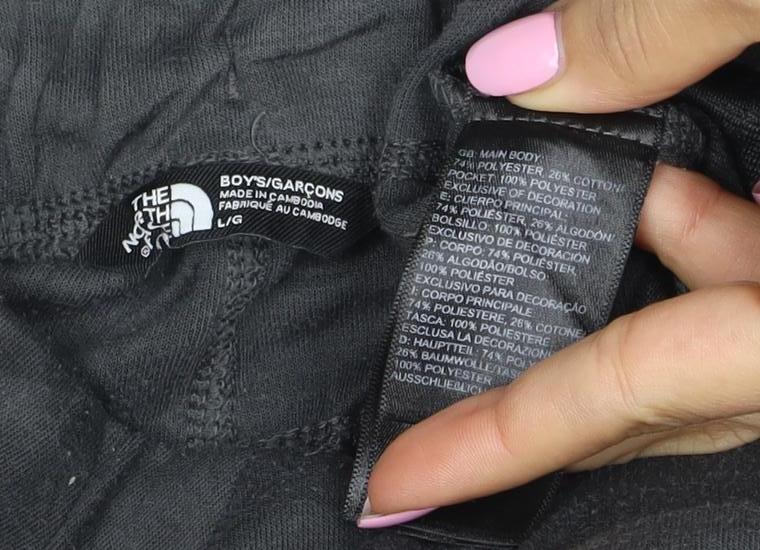 The North Face Boys Black M Jogger Activewear Trousers Logo
