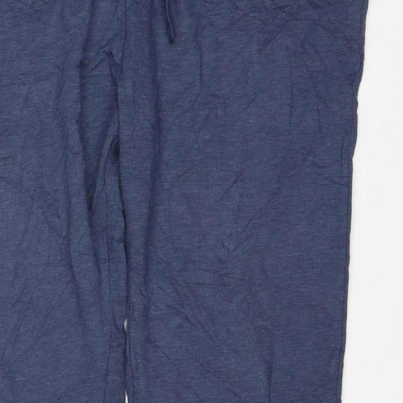 Marks and Spencer Mens Blue XL Short Jogger Drawstring Trousers