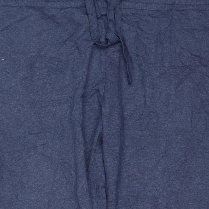 Marks and Spencer Mens Blue XL Short Jogger Drawstring Trousers