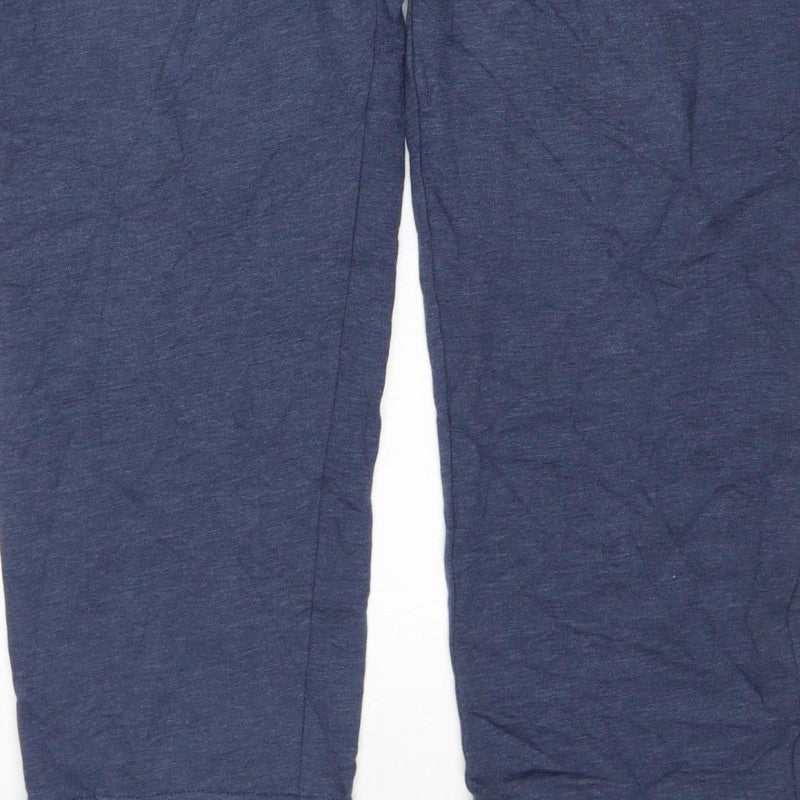 Marks and Spencer Mens Blue XL Short Jogger Drawstring Trousers