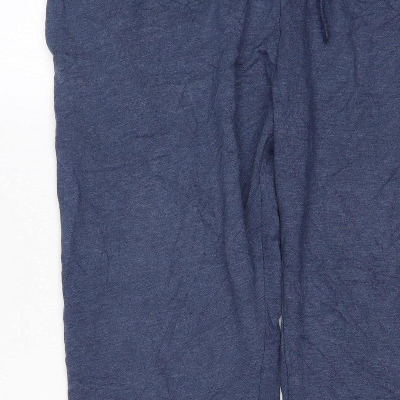 Marks and Spencer Mens Blue XL Short Jogger Drawstring Trousers