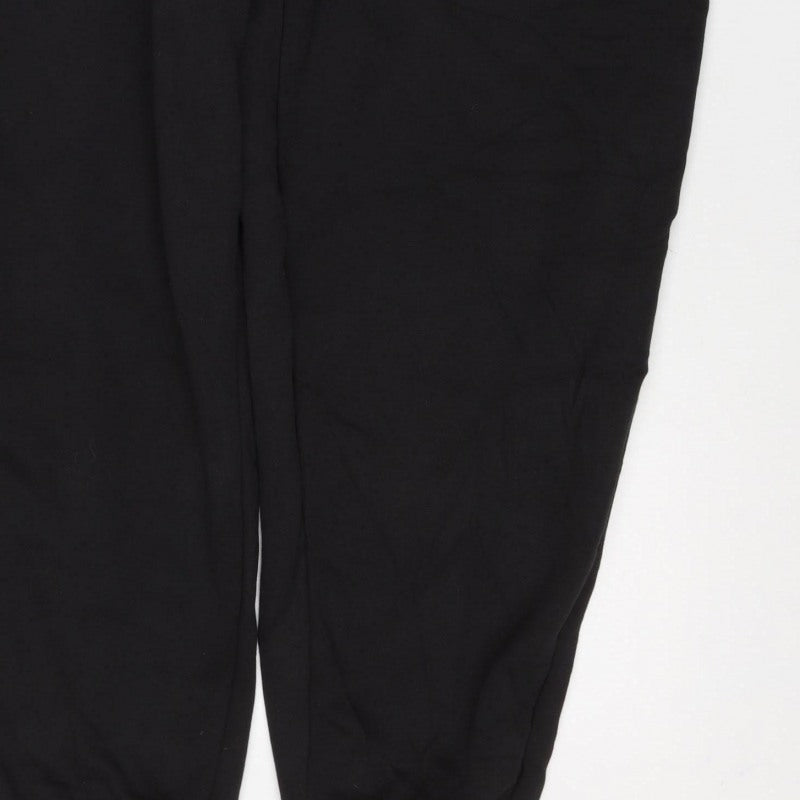 Puma Men’s Black 2XL Jogger Sweatpants Logo Elastic Waist