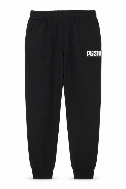 Puma Men’s Black 2XL Jogger Sweatpants Logo Elastic Waist