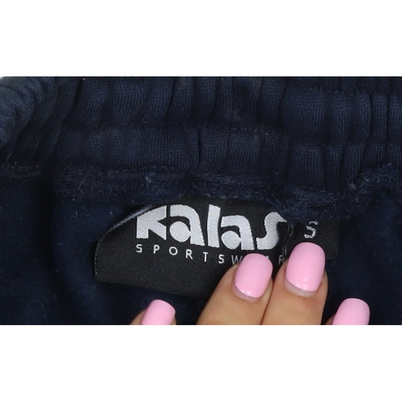 Kalas Men’s Navy S British Cycling Team Sweat Shorts Zip Pockets