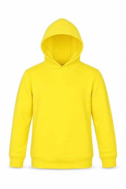 Adidas Boys Yellow Pullover Hoodie 7-8 Years Logo Pocket