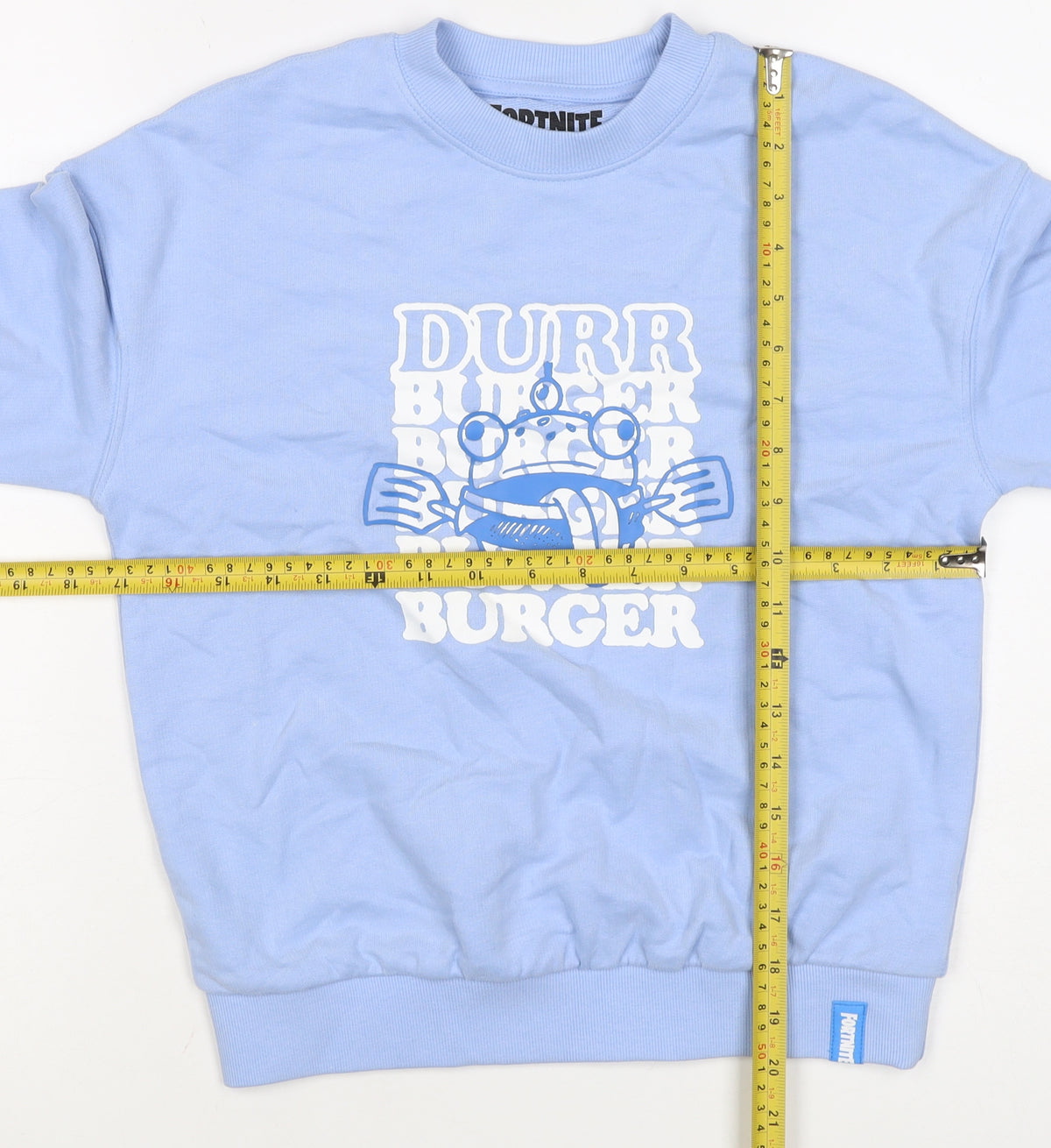 Fortnite Boys Blue 8-9 Years Pullover Graphic Print Sweatshirt