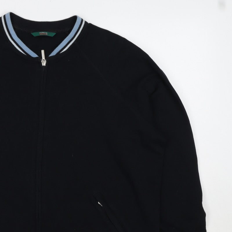 Marks and Spencer Women’s Black Full Zip Sweatshirt UK 16
