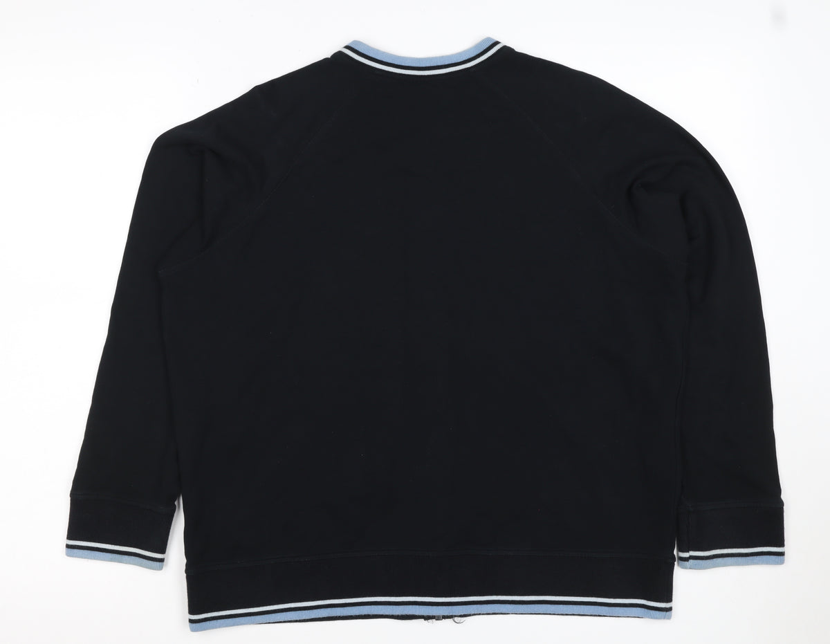 Marks and Spencer Women’s Black Full Zip Sweatshirt UK 16