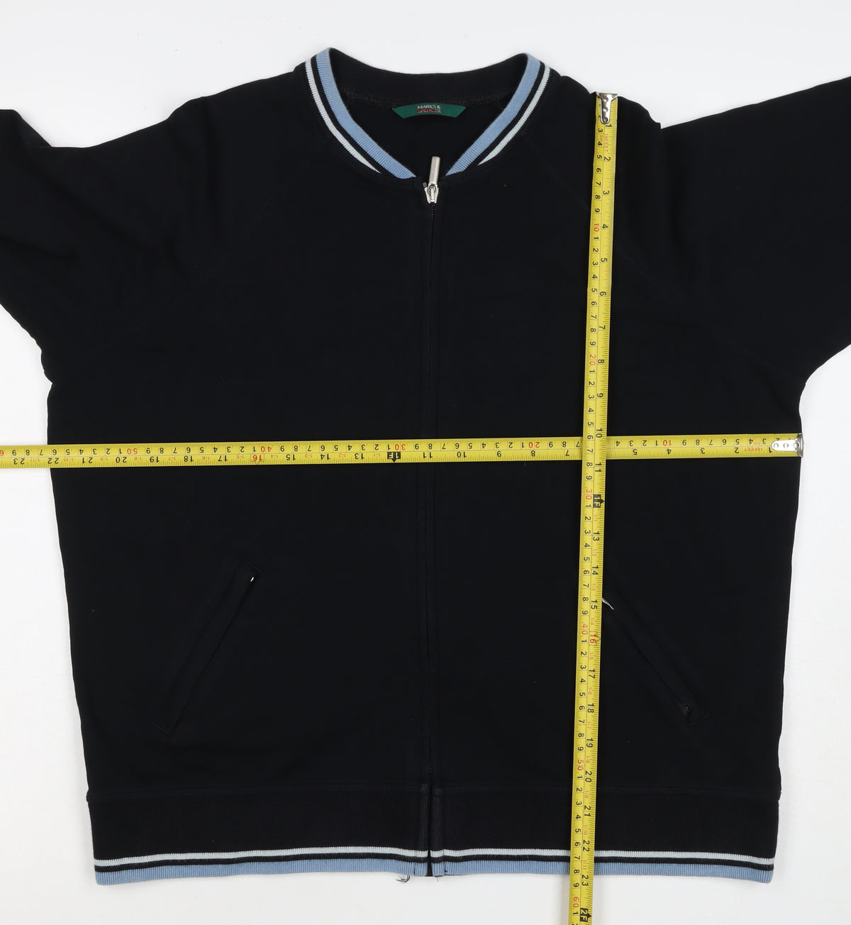 Marks and Spencer Women’s Black Full Zip Sweatshirt UK 16