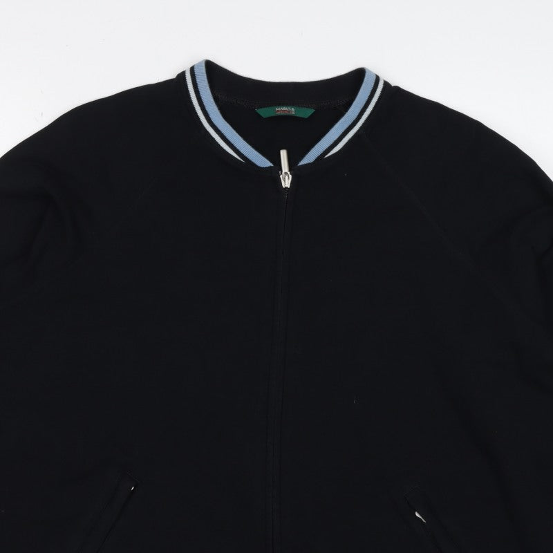 Marks and Spencer Women’s Black Full Zip Sweatshirt UK 16