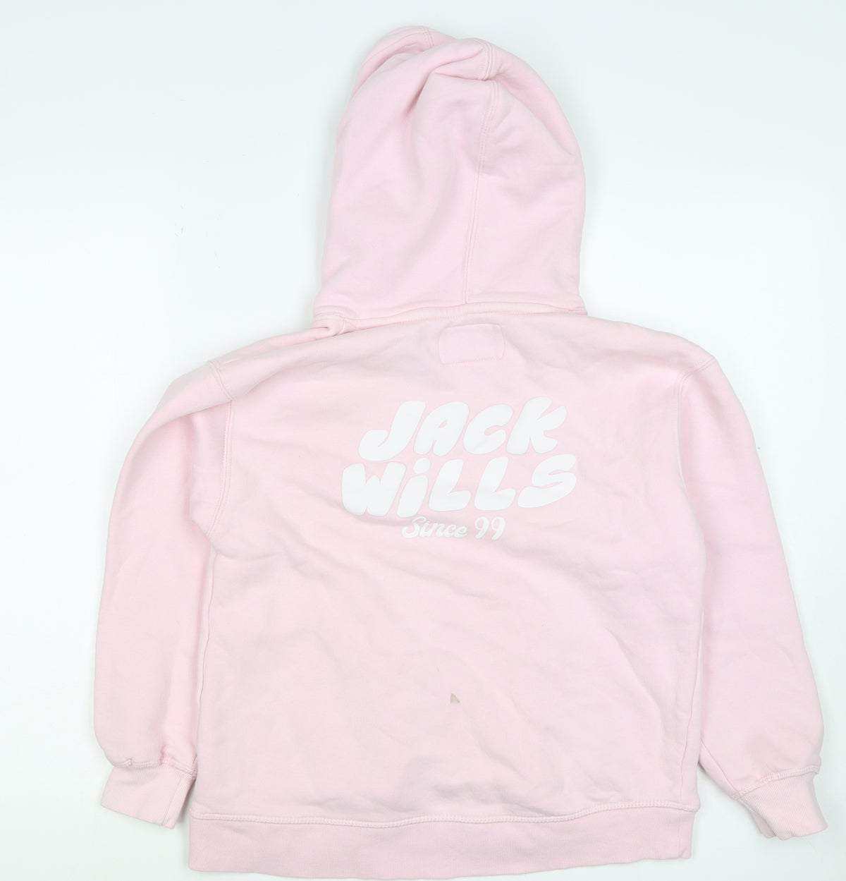 Jack Wills Girls Pink 10-11 Years Pullover Logo Hoodie