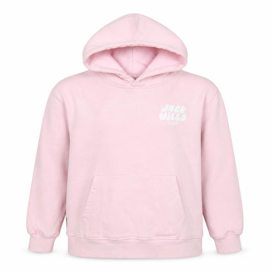 Jack Wills Girls Pink 10-11 Years Pullover Logo Hoodie