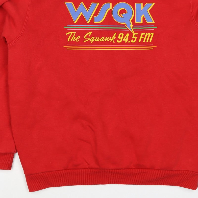 Primark Unisex Red XS Stranger Things The Squawk Graphic Sweatshirt