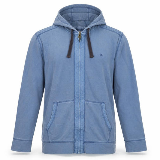 Marks and Spencer Men’s Blue XL Full Zip Hooded Cotton Hoodie