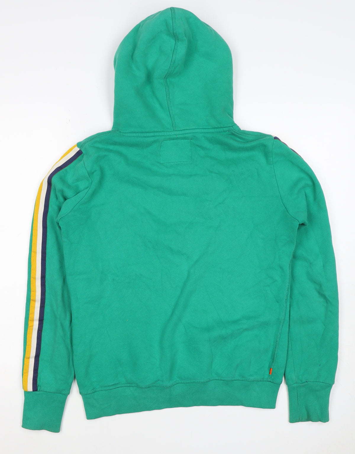 Superdry Women’s Green UK 10 Pullover Hoodie Logo Stripe