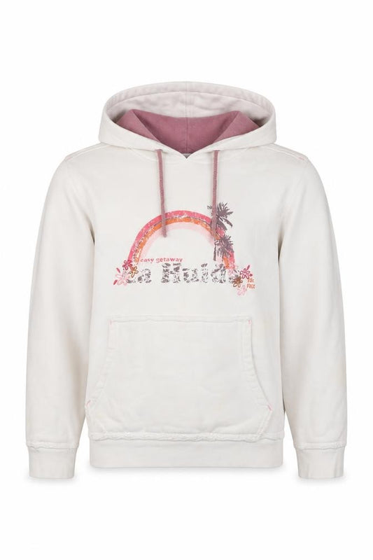 Face Issue Girls White 6-7 Years Pullover Hoodie Tropical Graphic