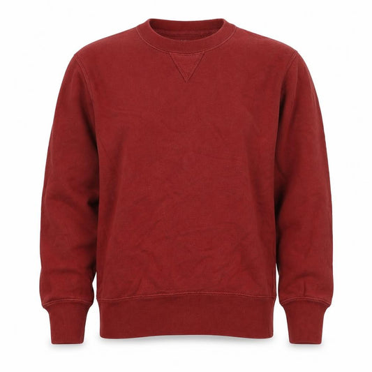 Uniqlo Men’s Red XS Crew Neck Cotton Pullover Sweatshirt