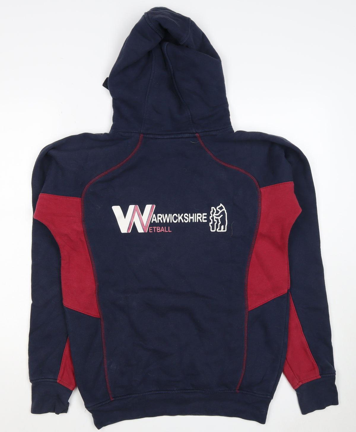 Akuma Unisex Adults Blue Red S Pullover Warwickshire Netball Hoodie