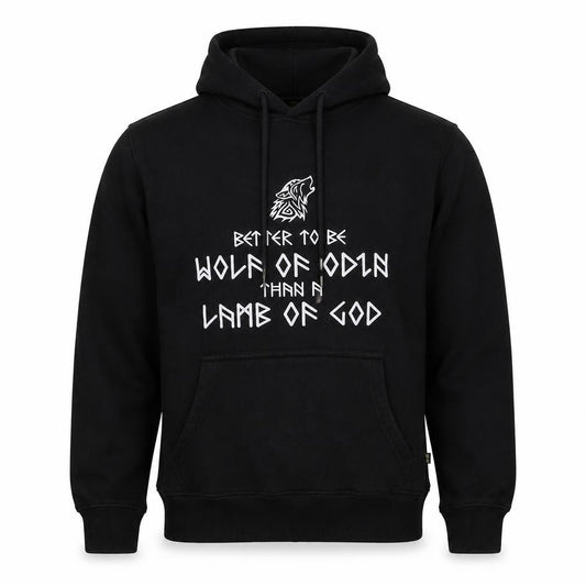 House of Spells Men’s Black S Pullover Wolf Graphic Hoodie