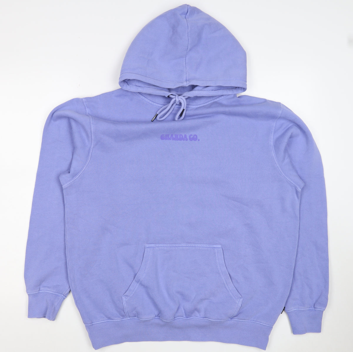 Ghanda Women’s Blue Size 12 Pullover Hoodie Floral Graphic