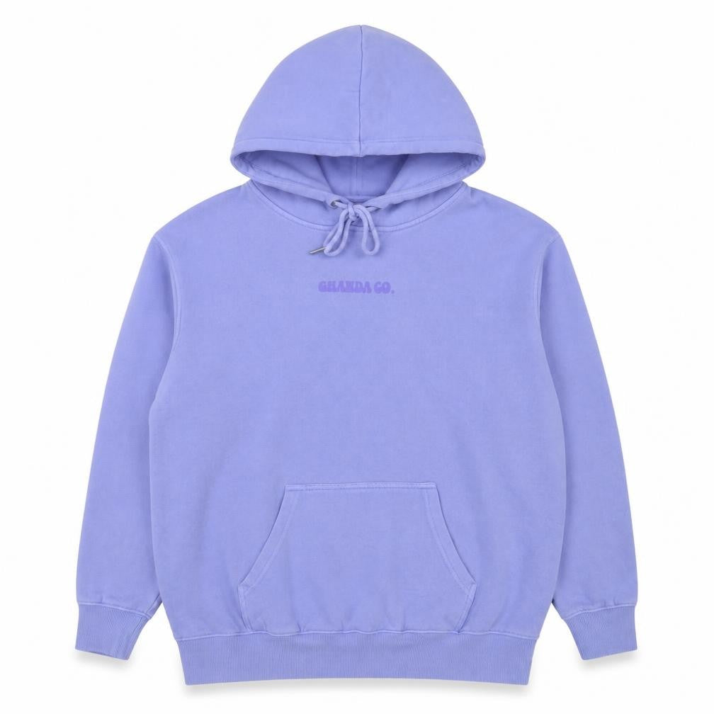 Ghanda Women’s Blue Size 12 Pullover Hoodie Floral Graphic