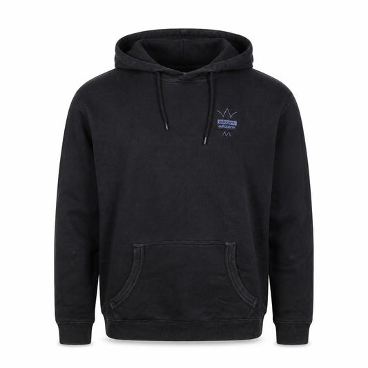 Adidas Originals Men's Black S Graphic Logo Pullover Hoodie Pockets