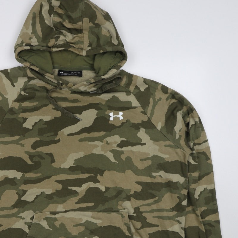 Under Armour Unisex Adults Green Camo XL Pullover Hoodie