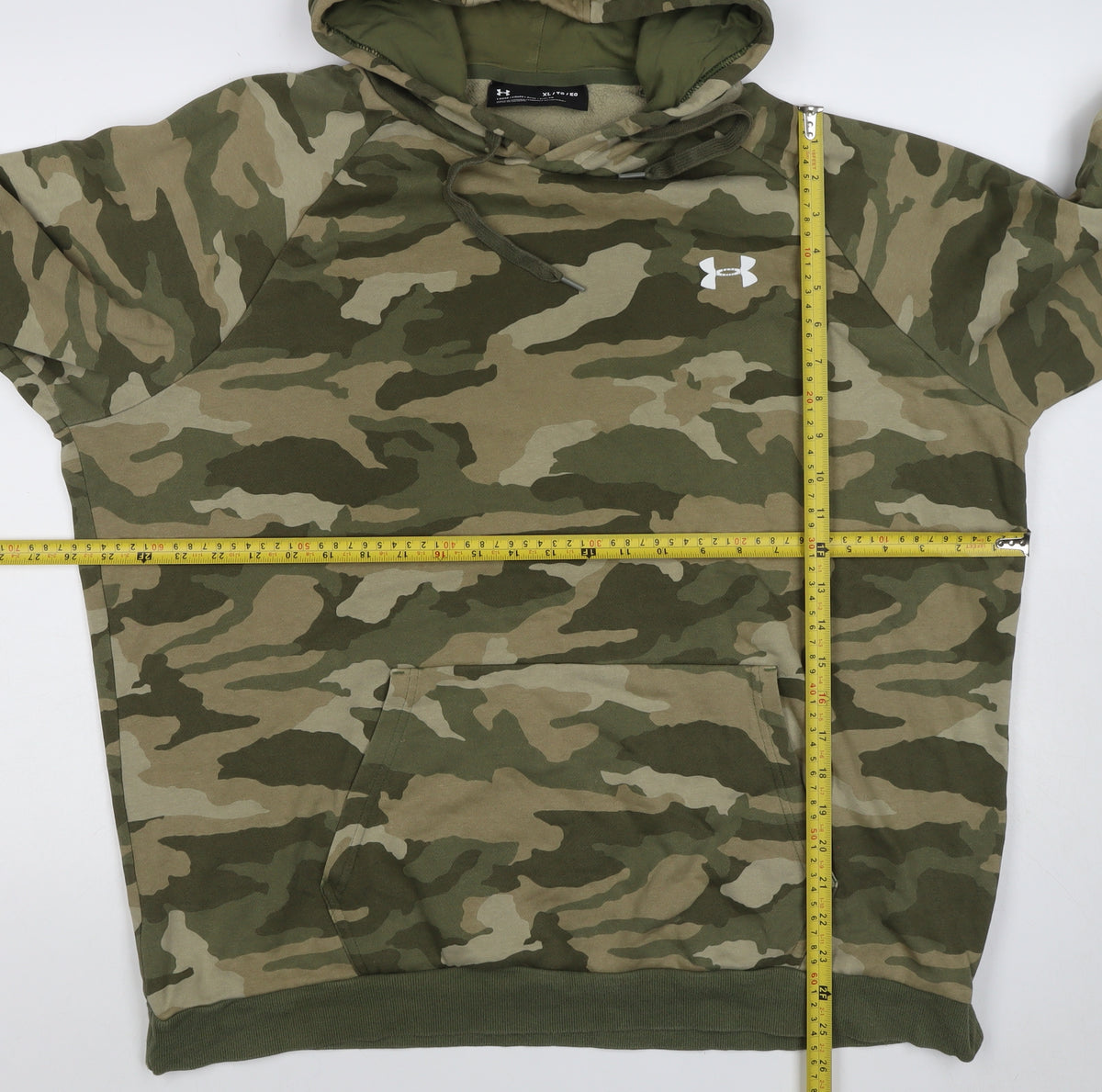 Under Armour Unisex Adults Green Camo XL Pullover Hoodie