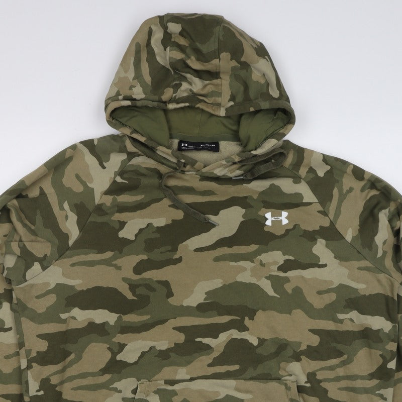 Under Armour Unisex Adults Green Camo XL Pullover Hoodie