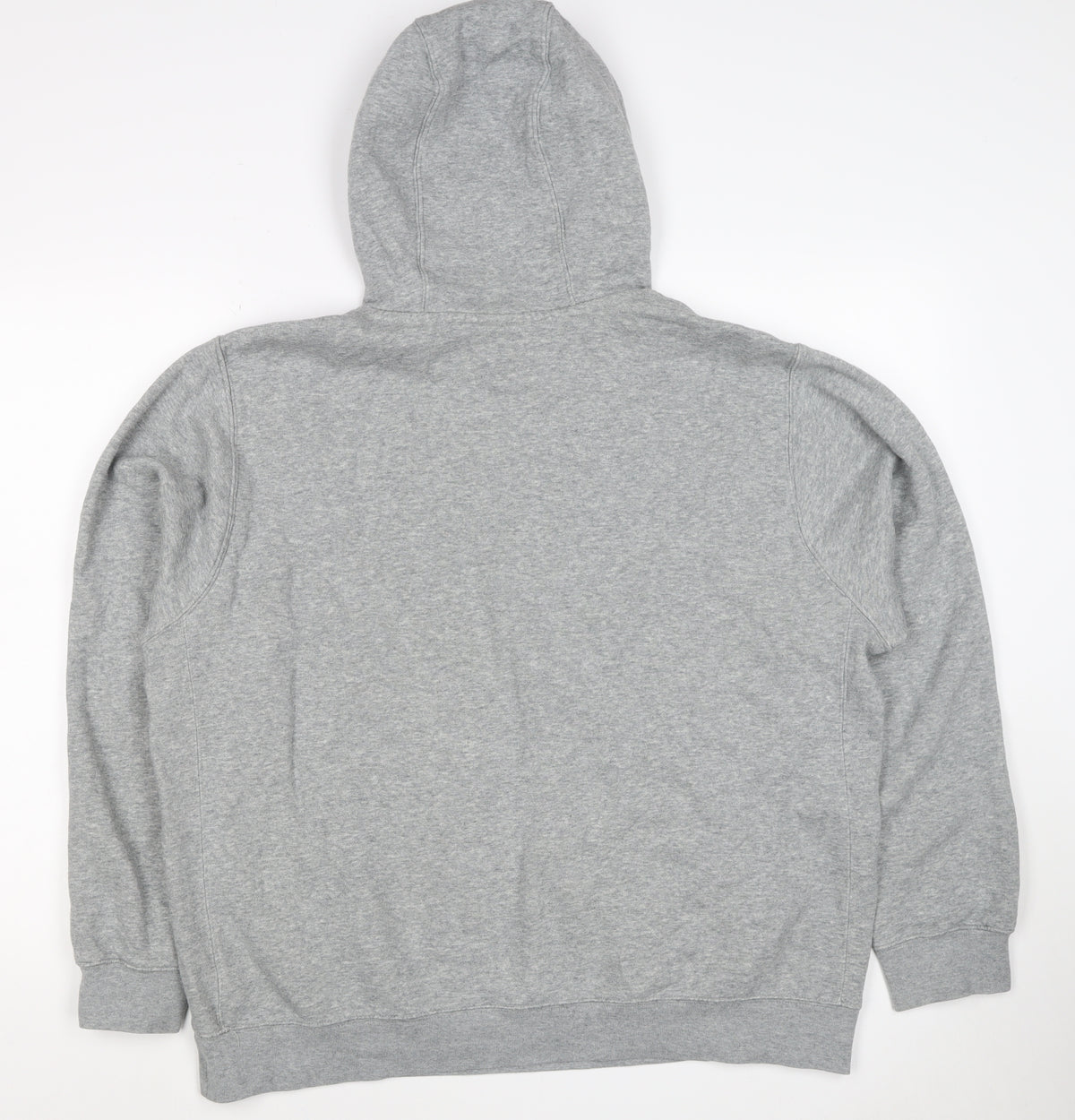 Nike Women Grey L Pullover Hoodie Logo Drawstring Pockets
