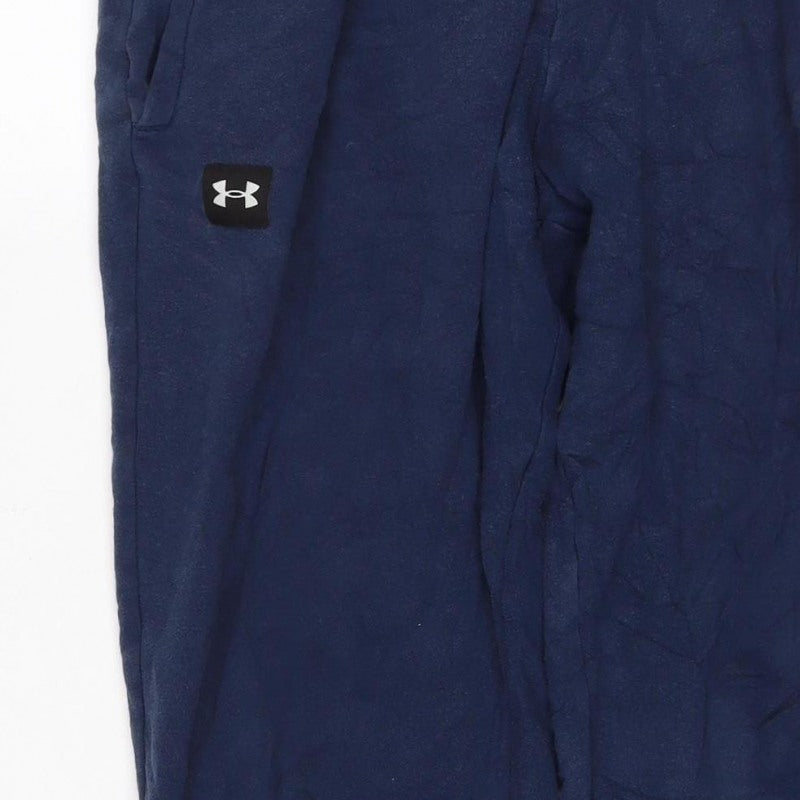 Under Armour Men’s Blue M Fleece Jogger Sweatpants Drawstring