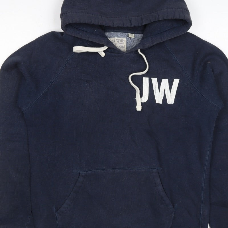 Jack Wills Women’s Blue S Pullover Hoodie Hockey Graphic