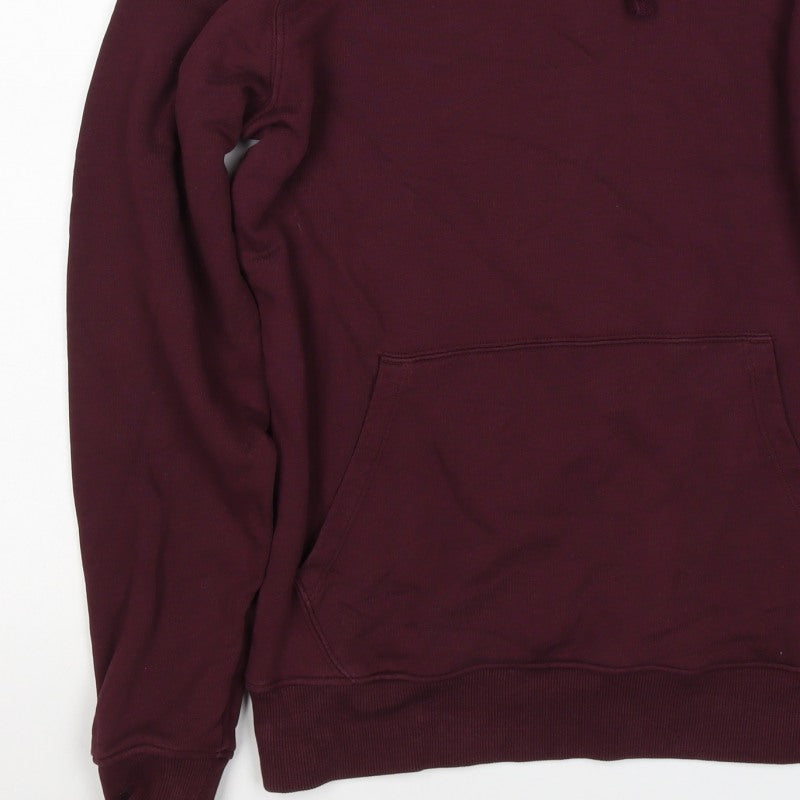 Lyle & Scott Men’s Purple XS Pullover Hoodie Logo Pocket
