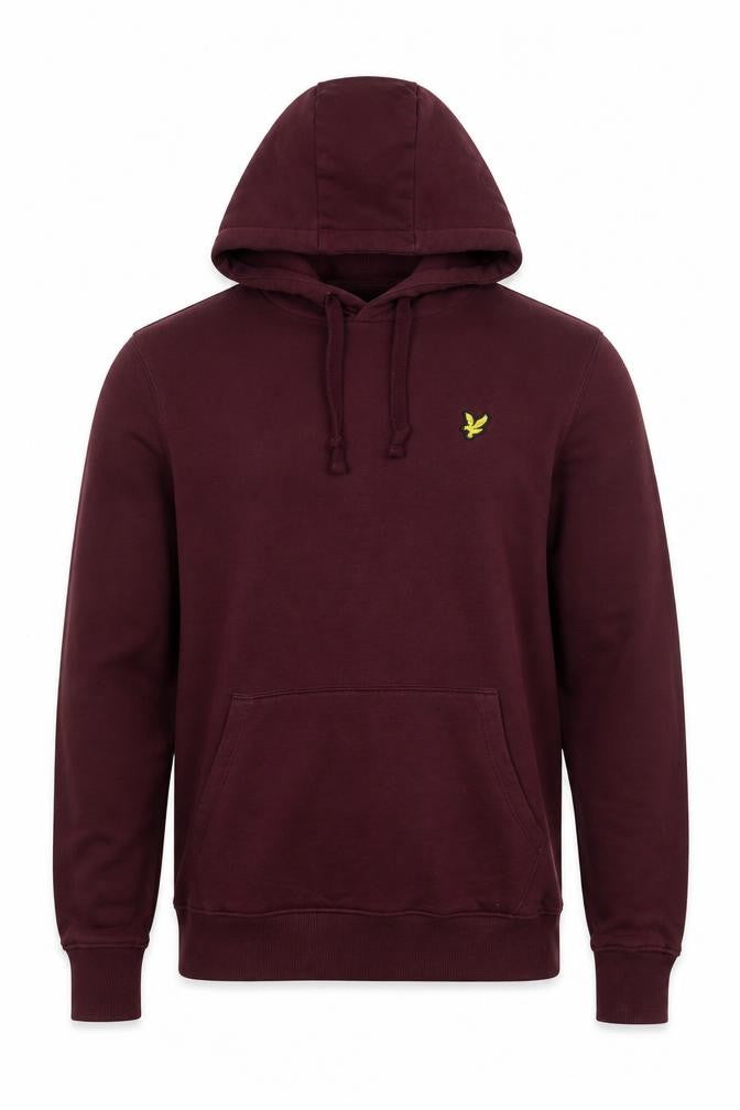 Lyle & Scott Men’s Purple XS Pullover Hoodie Logo Pocket