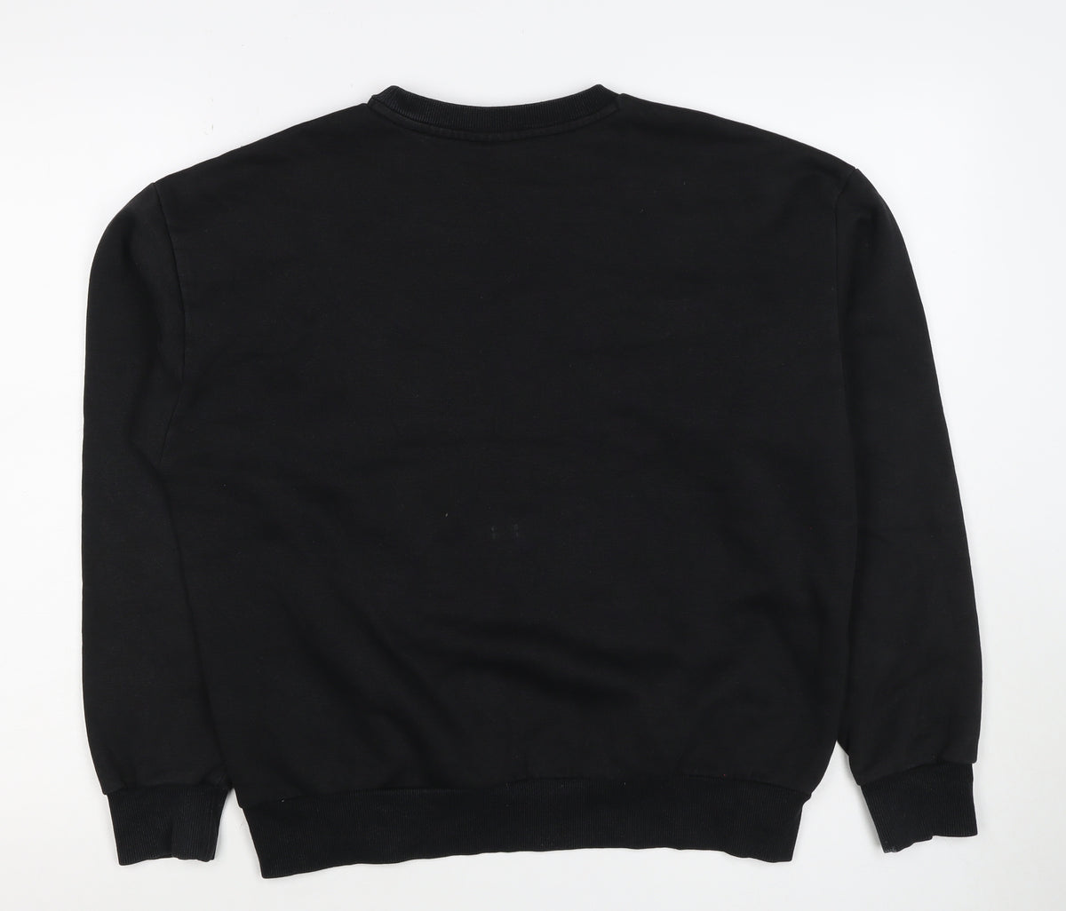 Puma Men’s Black M Logo Graphic Crew Neck Pullover Sweatshirt
