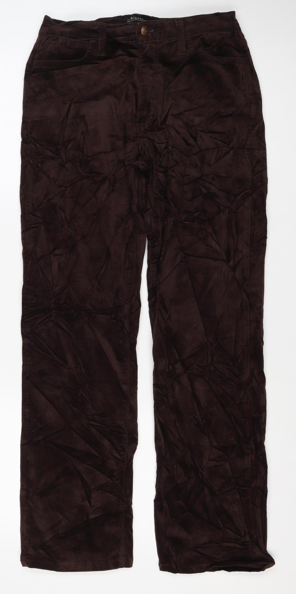 NYDJ Women’s Brown Size 8 Straight Stretch Trousers