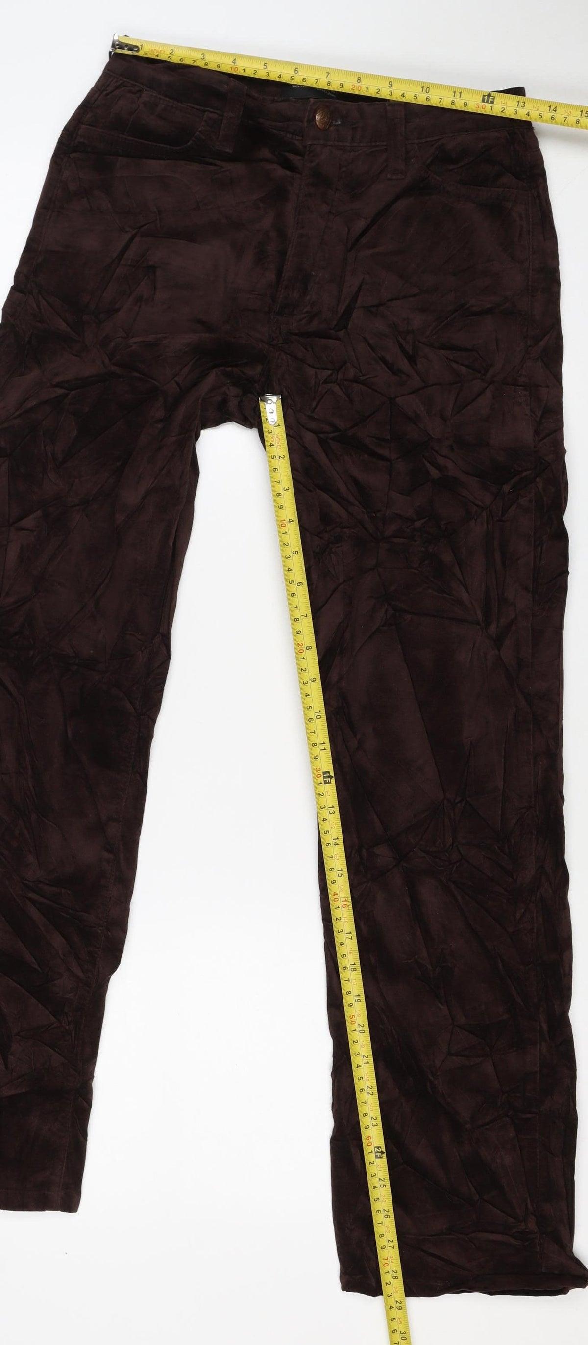 NYDJ Women’s Brown Size 8 Straight Stretch Trousers