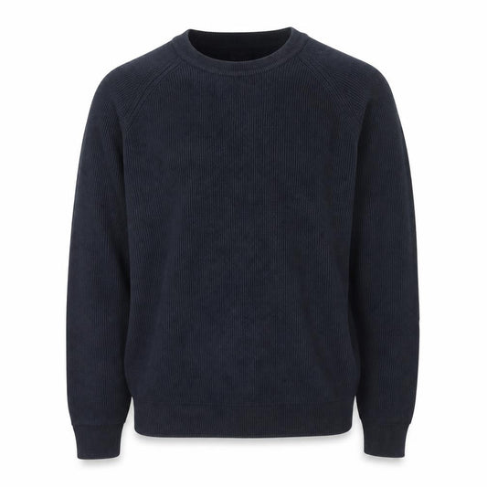 Next Men’s Black XL Rib Knit Crew Neck Cotton Pullover Jumper