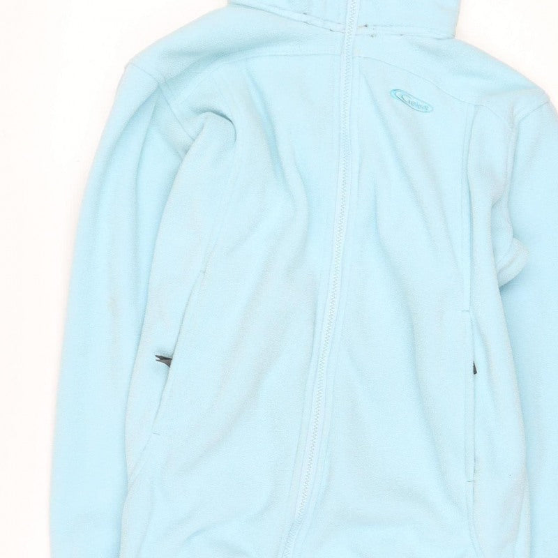 Gelert Women's Blue Size 10 Full Zip Fleece Basic Outdoor Jacket