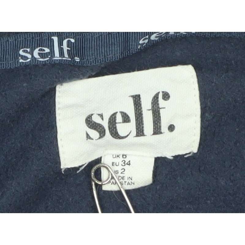 Self Women’s Blue UK 6 Wellness Club Crew Neck Pullover Sweatshirt
