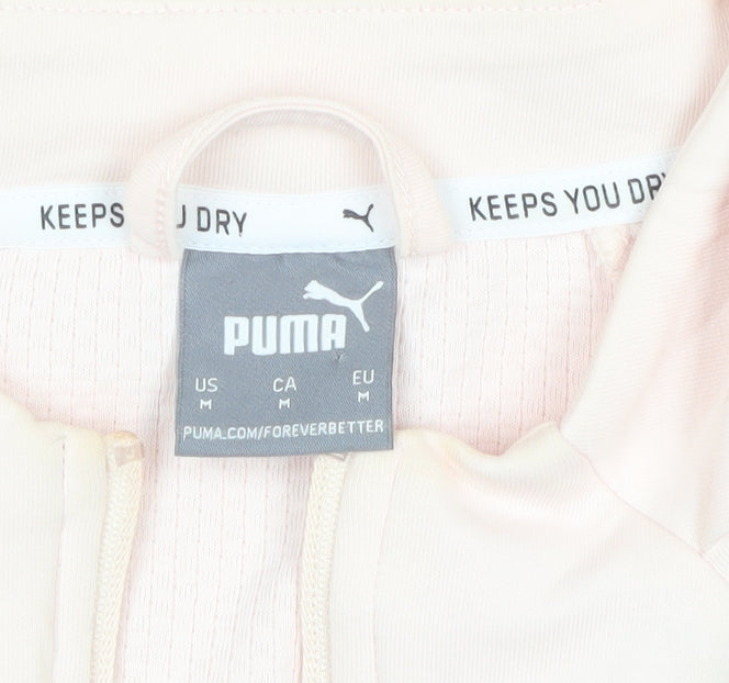 Puma Women’s Pink M Hooded Full Zip Activewear Jacket