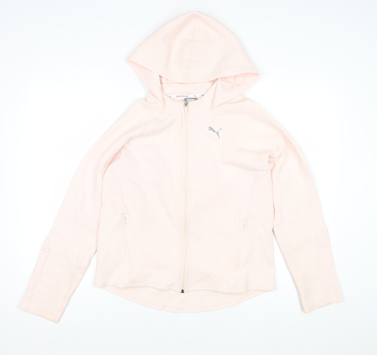 Puma Women’s Pink M Hooded Full Zip Activewear Jacket
