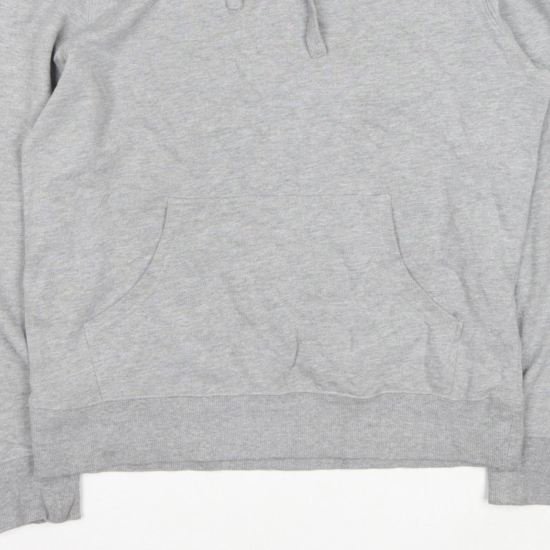 Champion Men's Grey M Pullover Hoodie Logo Kangaroo Pocket