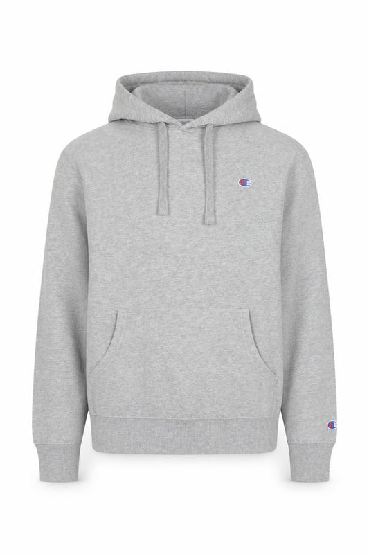 Champion Men's Grey M Pullover Hoodie Logo Kangaroo Pocket