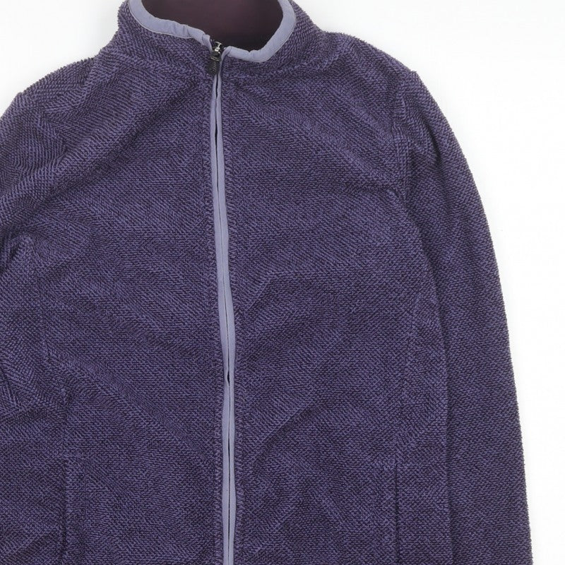 Weird Fish Women’s Purple Fleece Full Zip Jacket Size 10