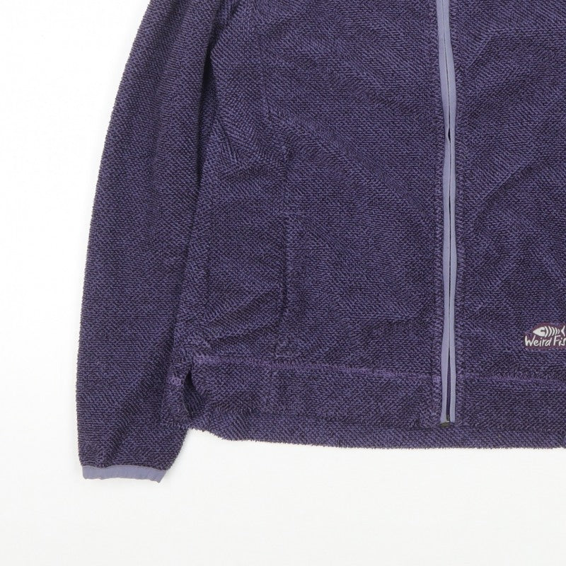 Weird Fish Women’s Purple Fleece Full Zip Jacket Size 10