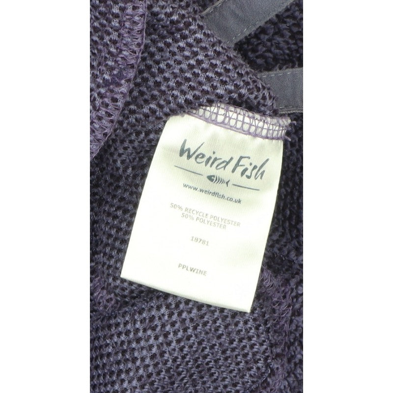 Weird Fish Women’s Purple Fleece Full Zip Jacket Size 10